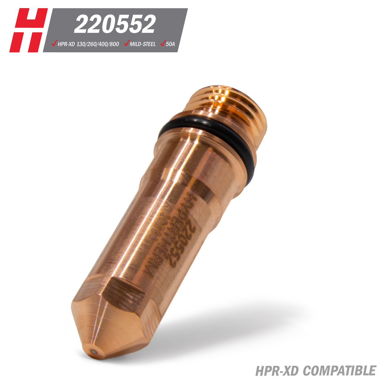 Hypertherm® HPR-XD® Electrode: Mild Steel, 200A (220352) - Koike