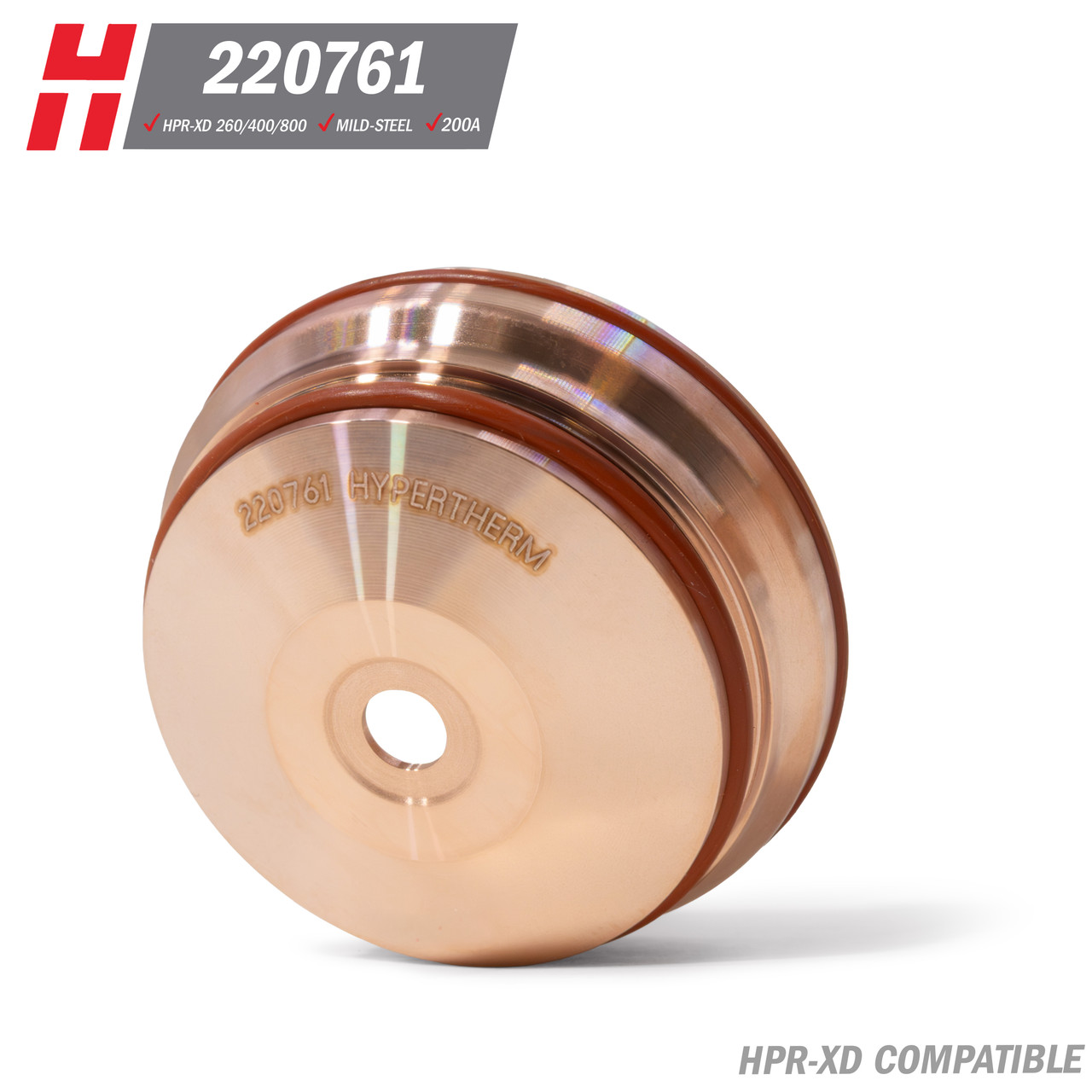 Hypertherm® HPR-XD® Nozzle: Mild Steel, 200A (220354) - Koike