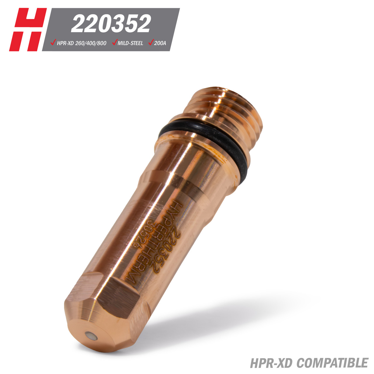 Hypertherm® HPR-XD® Electrode: Mild Steel, 200A (220352) - Koike
