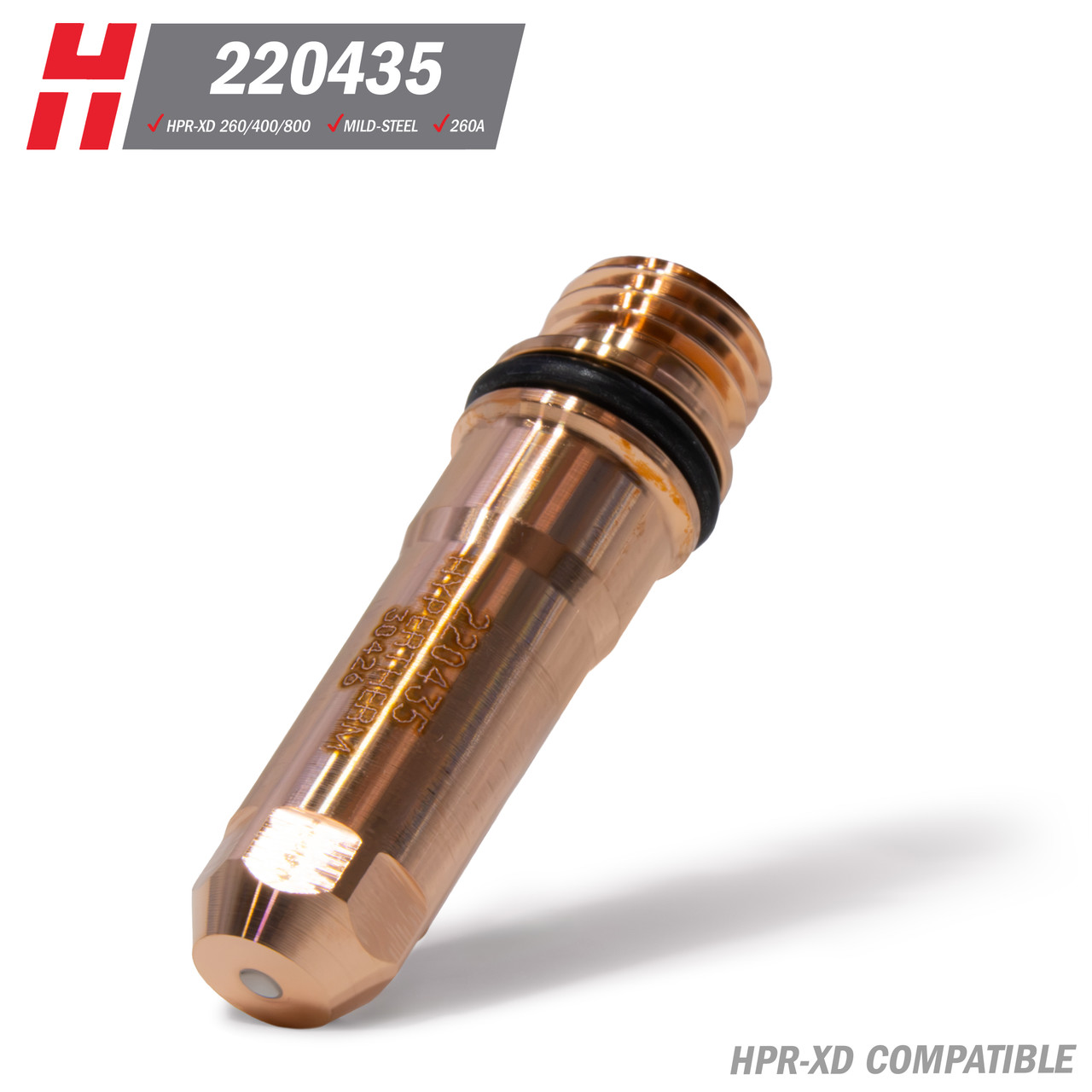 Hypertherm® HPR-XD® Electrode: Mild Steel, 260A  (220435)