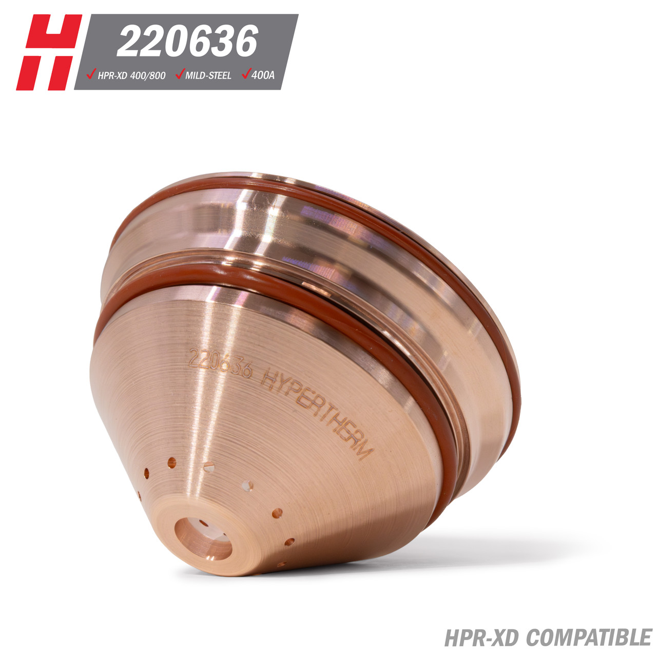 Hypertherm® HPR-XD® Nozzle: Mild Steel, 400A (220632) - Koike