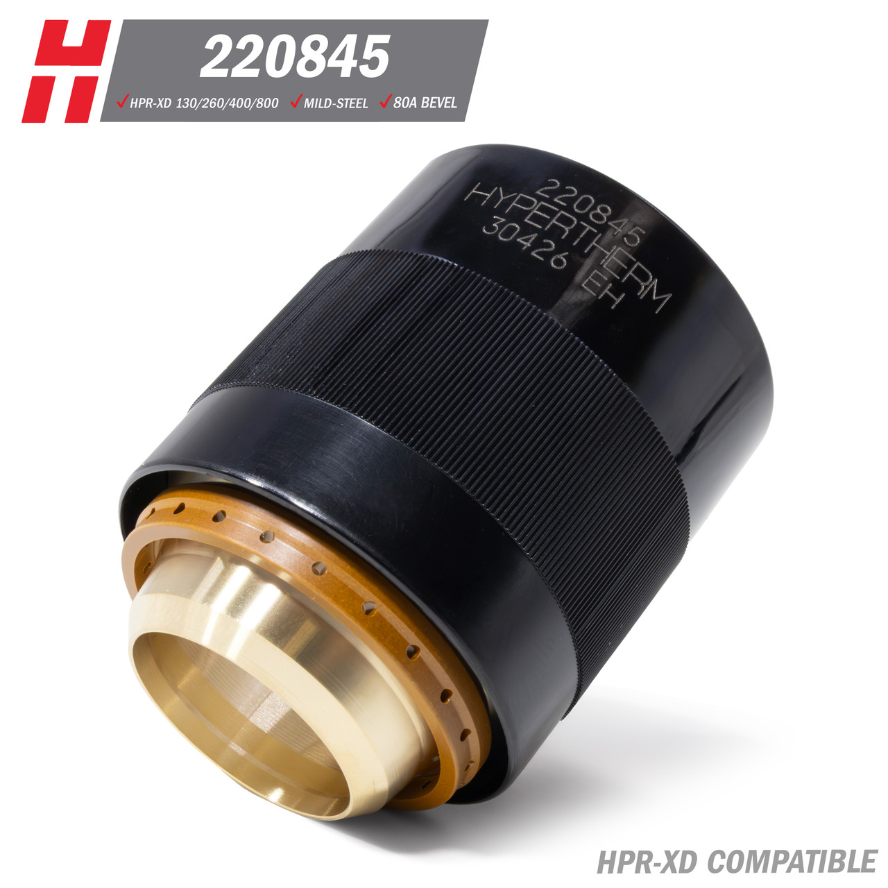 Hypertherm® HPR-XD® Nozzle: Stainless Steel, 80A (220337) - Koike