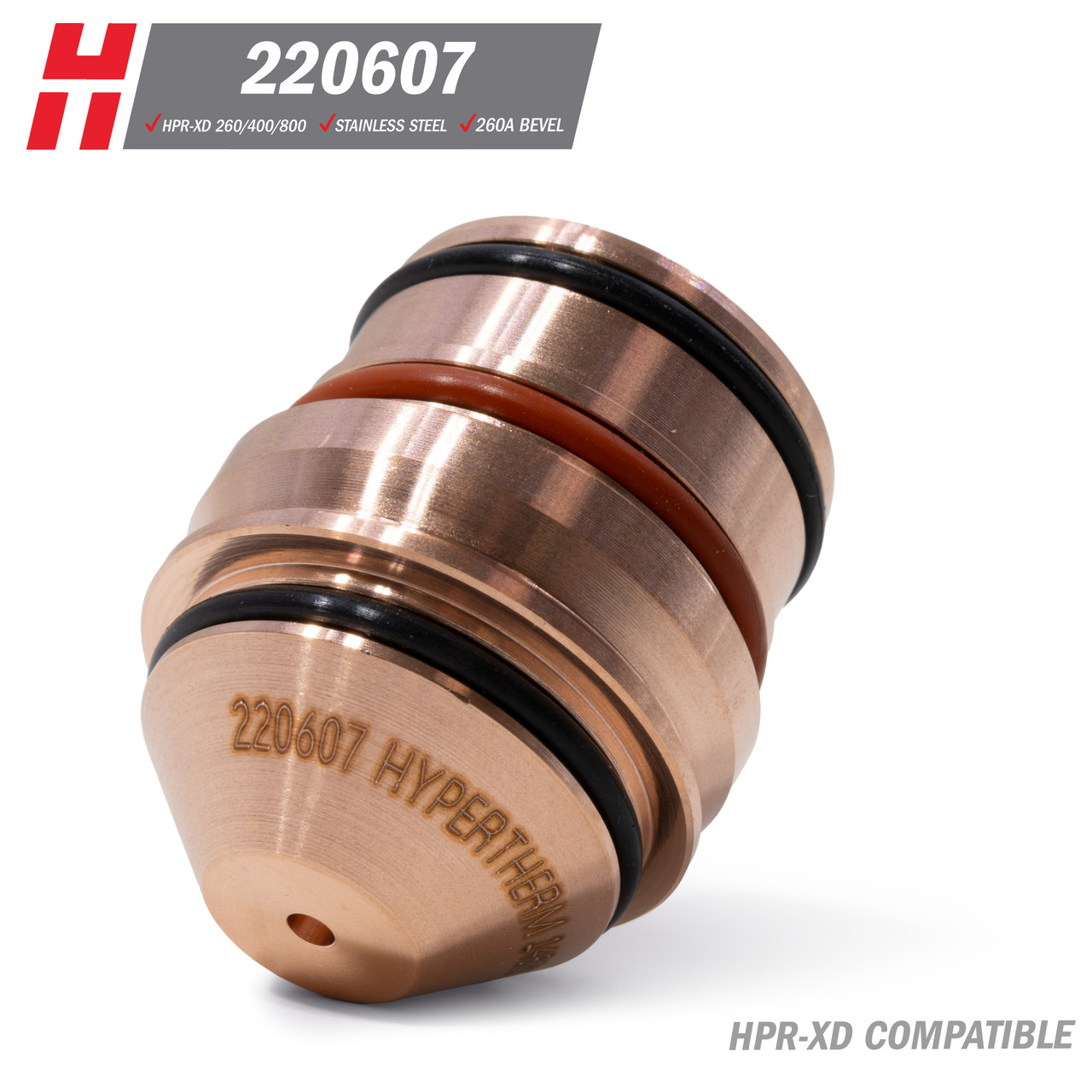 Hypertherm HPR 130A Bevel Nozzle – Stainless Steel – Koike