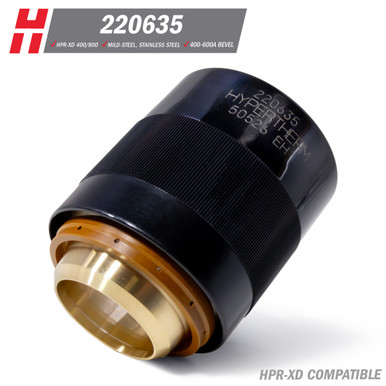 Hypertherm® HPR-XD® Nozzle Retaining Cap: Clockwise, Mild Steel