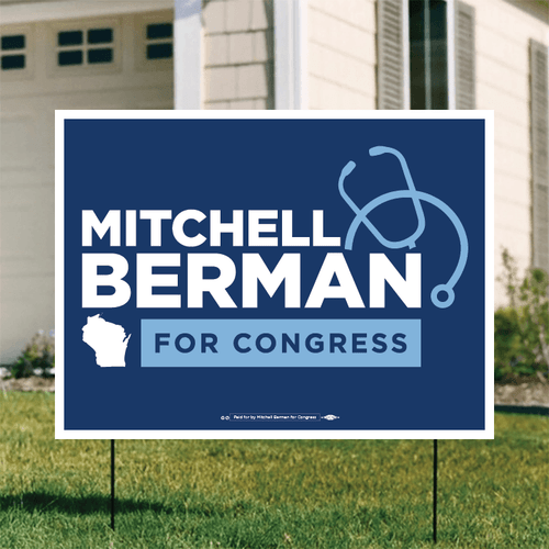 Mitchell Berman (24" x 18" Coroplast Yard Sign)