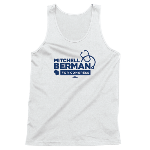 Mitchell Berman (Unisex White Tank)