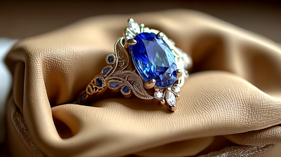 Ceylon Sapphire Engagement Ring
