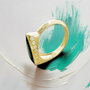 One‑of‑a‑kind green tourmaline cocktail ring – ring unique design
