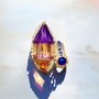 Gold unique rings category: Ametrine Cocktail Ring with spessartine garnet