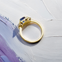 Fine jewelry bi-color tourmaline cocktail ring – unique women’s rings category