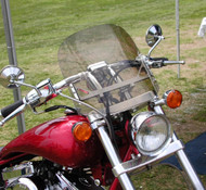 What motorcycle windshields are made of