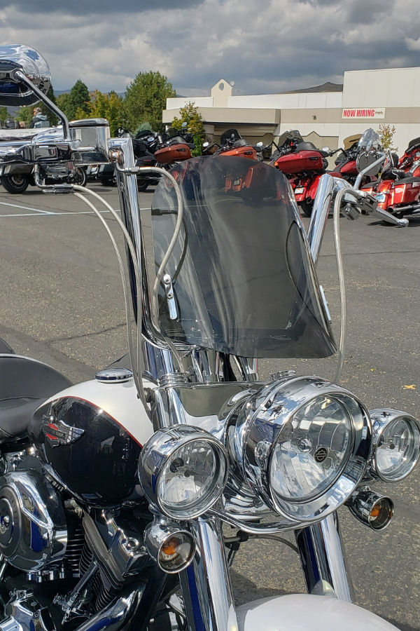 Motorcycle Windshield for ape hangers