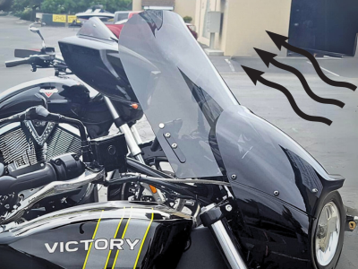 How motorcycle windshields work