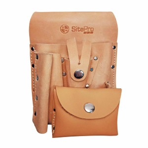 SitePro 7-Pocket Leather Surveyor's Tool Pouch | Precision Laser & Instrument SitePro 7-Pocket Leather Surveyor's Tool Pouch | Precision Laser & Instrument