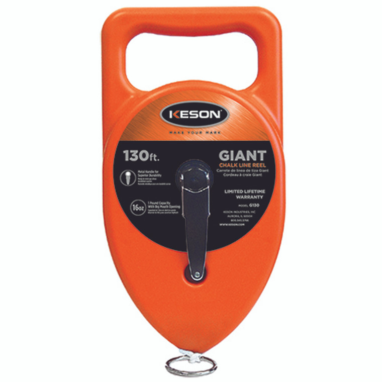 Keson 130' Giant Chalk Line Reel