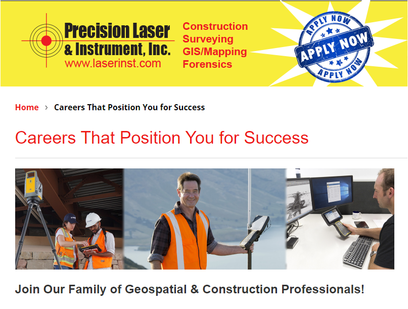 Join Our Growing Team! - Precision Laser & Instrument, Inc.