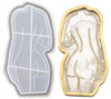Sexy Lady Coaster Mold Set of 3