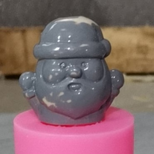 Santa Claus Straw Topper Mold