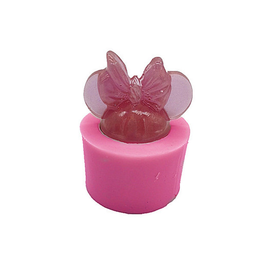 Mouse Head Silicone Straw Topper Mold 
