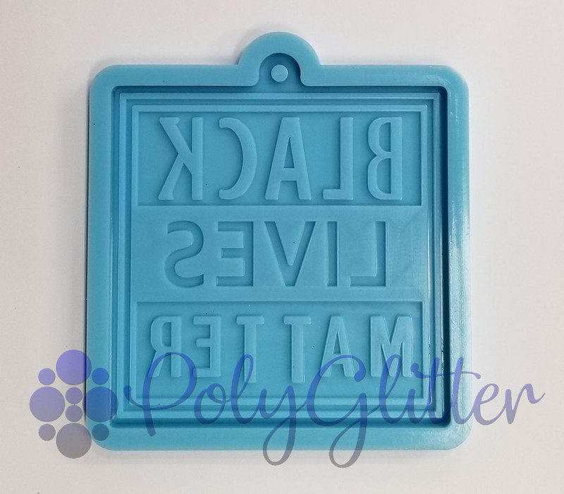 Square Black Lives Matter Keychain Mold