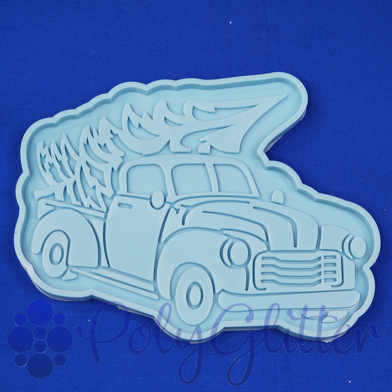 Christmas Truck  Coaster Mold