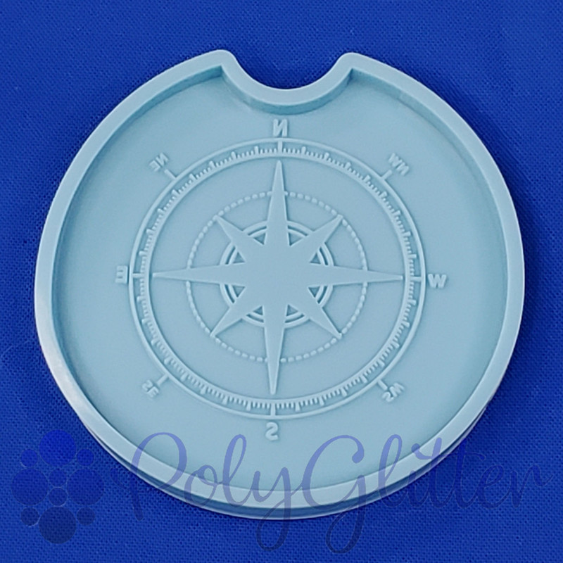 Compass Car Coaster Mold - Set of 2