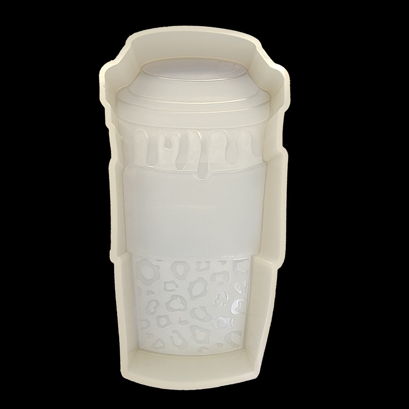 Travel Coffee Cup Leopard Print Freshie Mold
