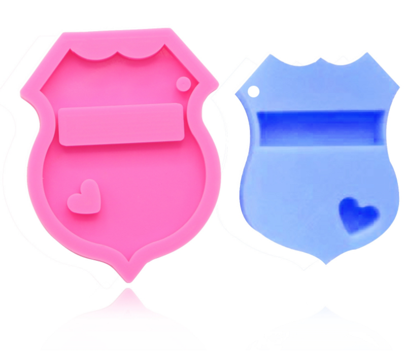 Police Badge Keychain Mold