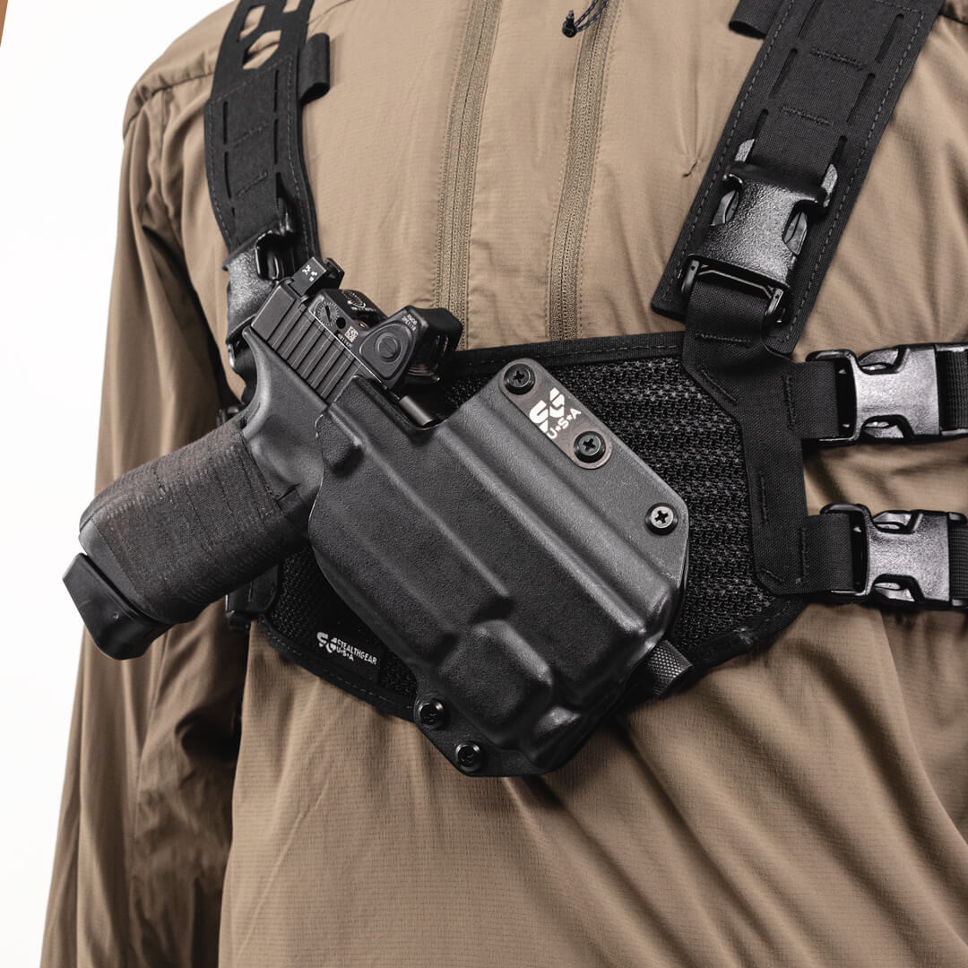 guide's choice chest holster モデルガン　撮影 guide´s choice chest holster モデルガン 撮影 ミリタリー