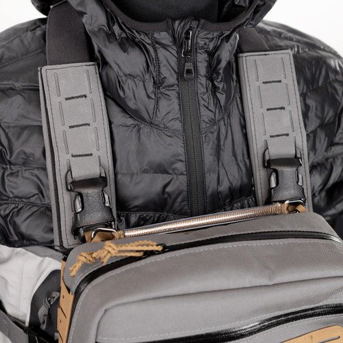 Wader Connectors on Pack - Wolf Grey