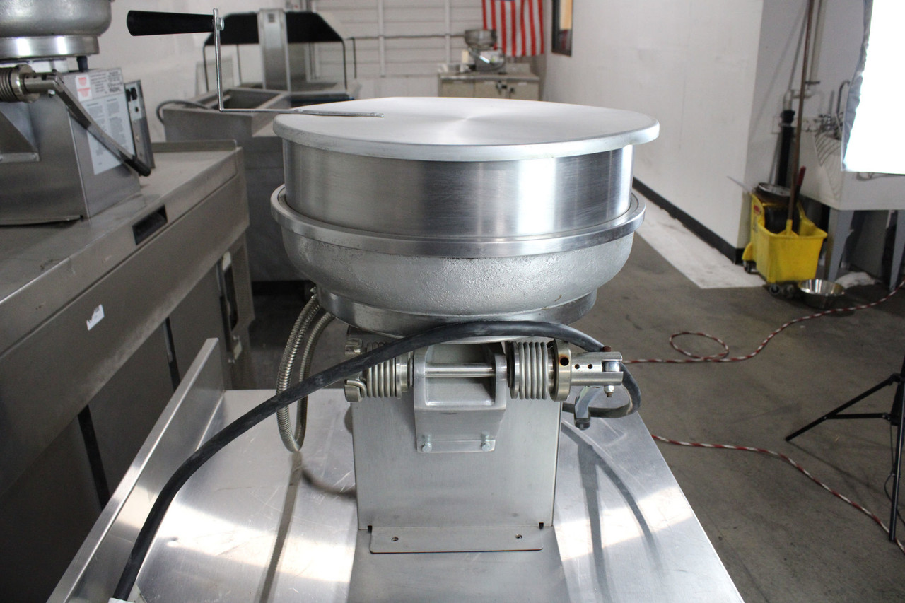 Gold Medal 2181ER Pralinator Frosted Nut Machine Mixer Right Dump w/ Table  - Used Equipment Company