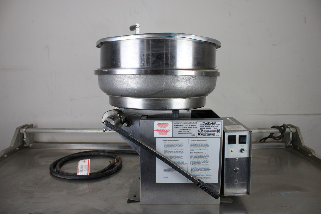 Gold Medal 2181ER Pralinator Frosted Nut Machine Mixer Right Dump - Used  Equipment Company