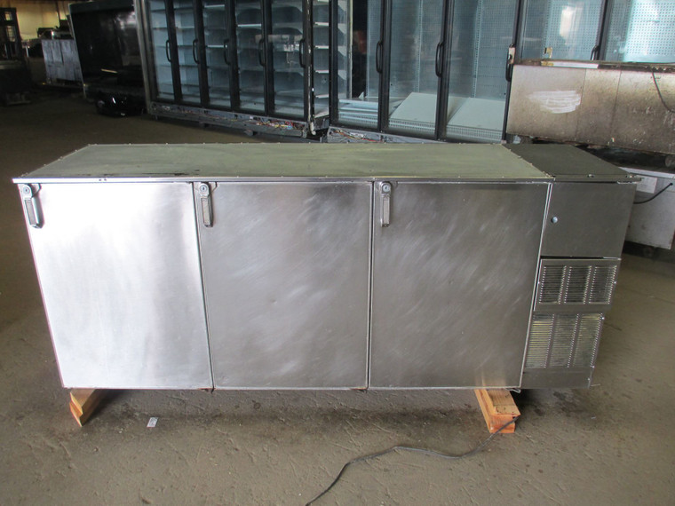 Glastender BB84 84" Undercounter Back Bar Refrigerator Reach-in Right Hinged