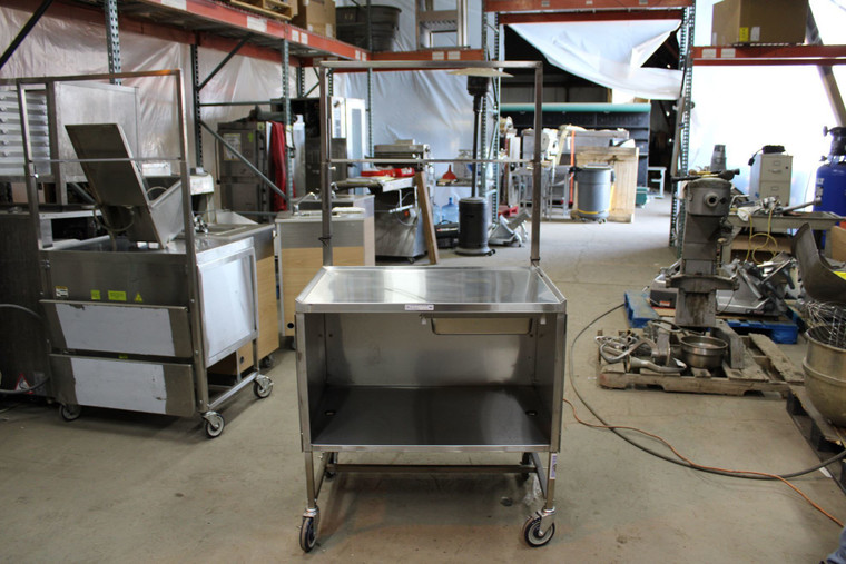 National Cart Co SS-DD-2436-KD Stainless Steel Store Food Demo Cart Display Samples NSF