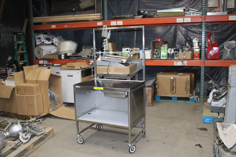 Win-Holt Co SSDD-3624 Stainless Steel Store Food Demo Cart Display Samples NSF