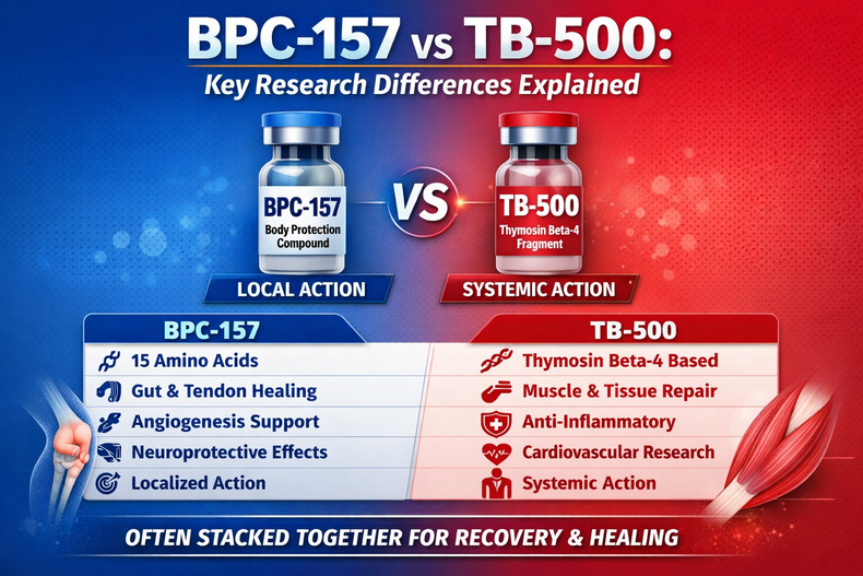 BPC-157 vs TB-500: The Complete Research Comparison Guide