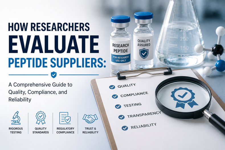 How Researchers Evaluate Peptide Suppliers: A Comprehensive Guide to Quality, Compliance, and Reliability