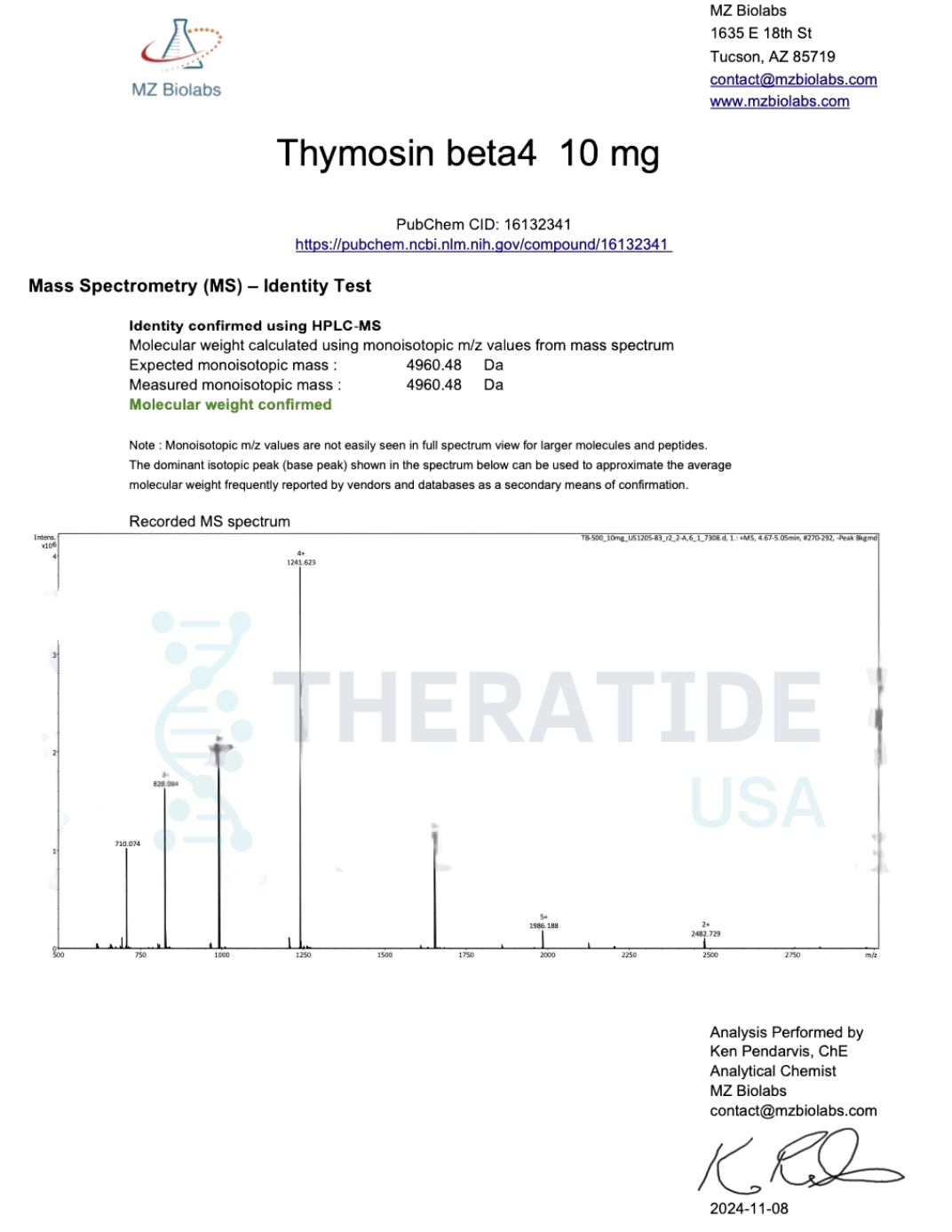 TB-500 COA 3