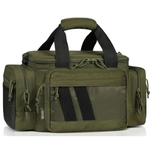 Savior Equipment Specialist Range Bag in OD Green with three cushioned pistol sleeves