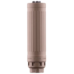 Dead Air CT5P Patrol suppressor in Flat Dark Earth, 5.56 NATO and 6mm ARC, Xeno mount