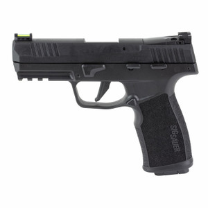 Sig Sauer P322 pistol in 22 LR with 4 inch barrel black finish and fiber optic sights optic ready slide