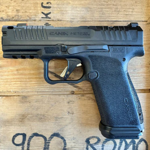CANiK METE MC9 Prime compact 9mm pistol with compensated slide, optics-ready design, and night sights, in store image
