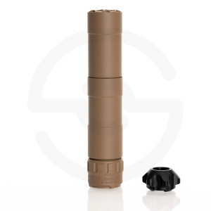 Rugged Mustang 22 Flat Dark Earth modular rimfire suppressor