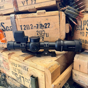 Vortex Venom 1-6x24 LPVO with AR-BDC3 reticle, enclosed red dot, cantilever mount, and 12 oclock mount bundle, in store image