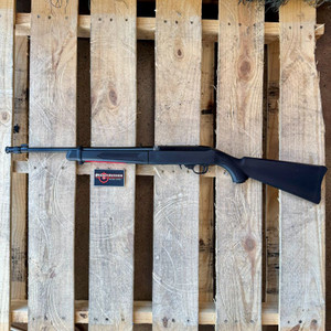 Ruger 10/22 Takedown .22 LR semi-automatic rifle with 16.6-inch threaded barrel, flash suppressor, and backpack carrying case, in store image
