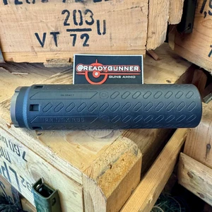B&T SRBS 762 Full Size suppressor with Inconel construction, reduced backpressure design, Cerakote finish, and 5/8x24 direct thread mount for .30 caliber rifles, in store image