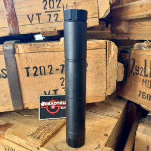 AAC Ti-RANT 9M HD modular 9mm suppressor with Black PVD finish, titanium and stainless steel construction, configurable full or compact length, and multi-caliber compatibility, in store image