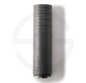 Otter Creek Labs Polonium-30 multi-caliber suppressor with black Cerakote finish, 17-4 stainless steel construction, HUB-compatible mounting, and flash-hiding end cap.