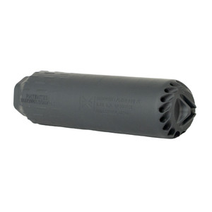 HUXWRX FLOW 556 Ti 5.56 NATO titanium suppressor with black Cerakote finish.