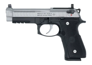Langdon Tactical Beretta 92 Elite 9mm pistol with Inox stainless optic-ready slide and black anodized aluminum frame.